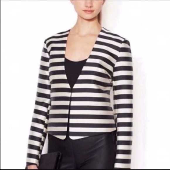 Anthro Dolce Vita Macyn collarless Striped Blazer size XS - Picture 1 of 6